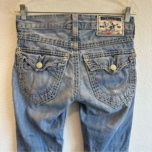 True Religion Light Washed Straight Jeans Size 27